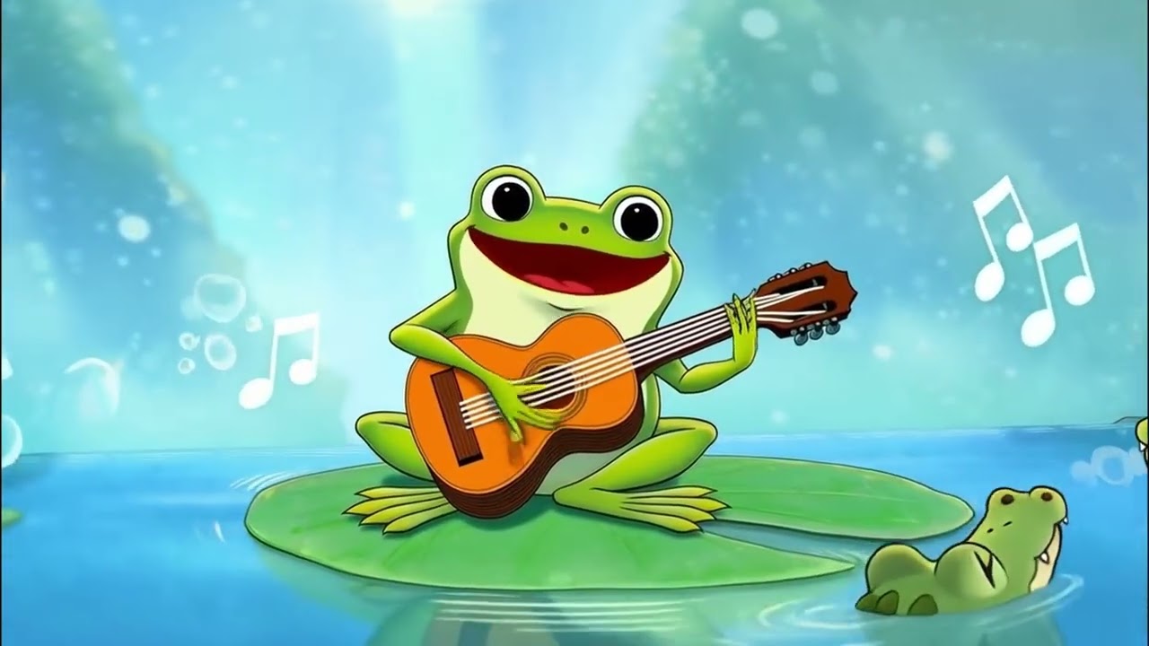 La grenouille musicale, comptine amusante pour bébés et enfants