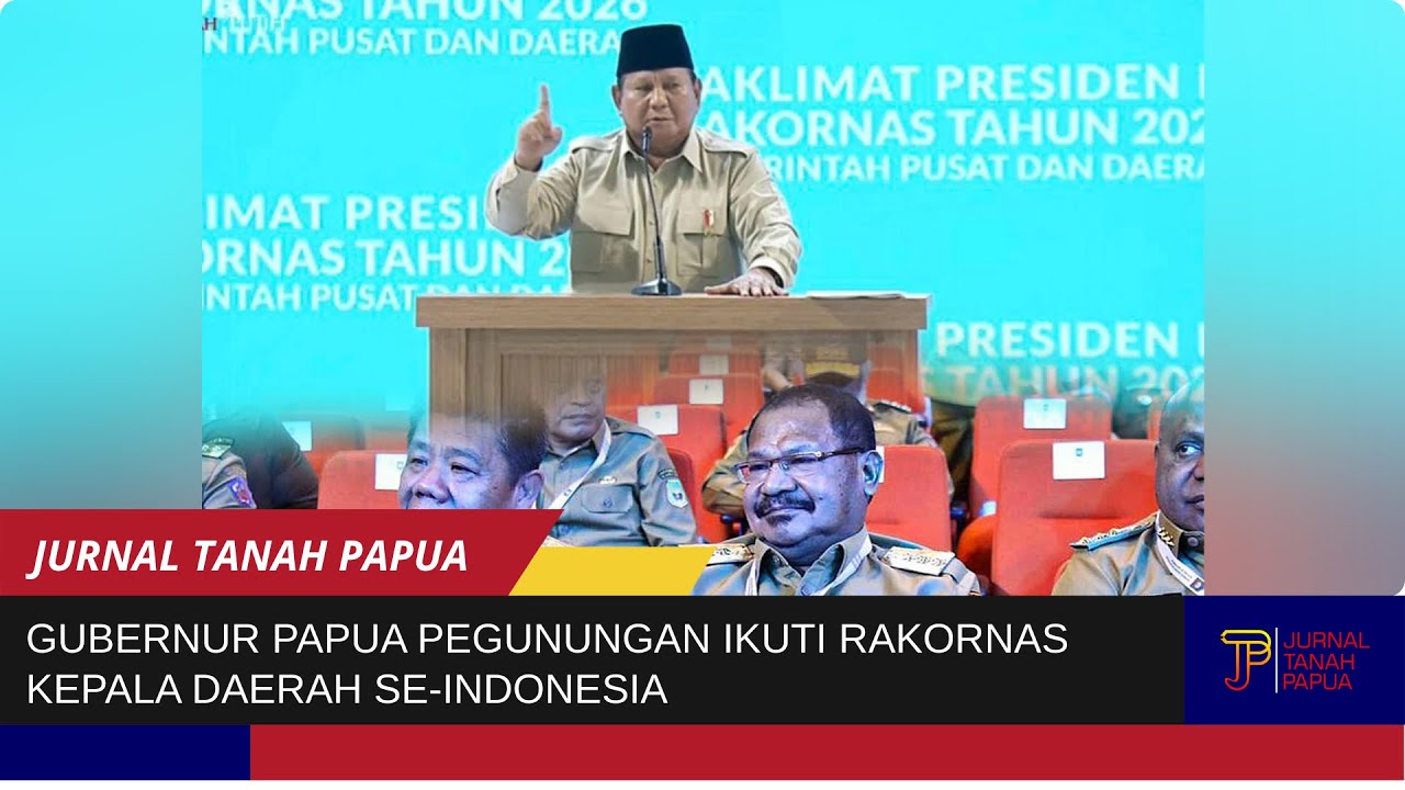 GUBERNUR PAPUA PEGUNUNGAN IKUTI RAKORNAS KEPALA DAERAH SE-INDONESIA