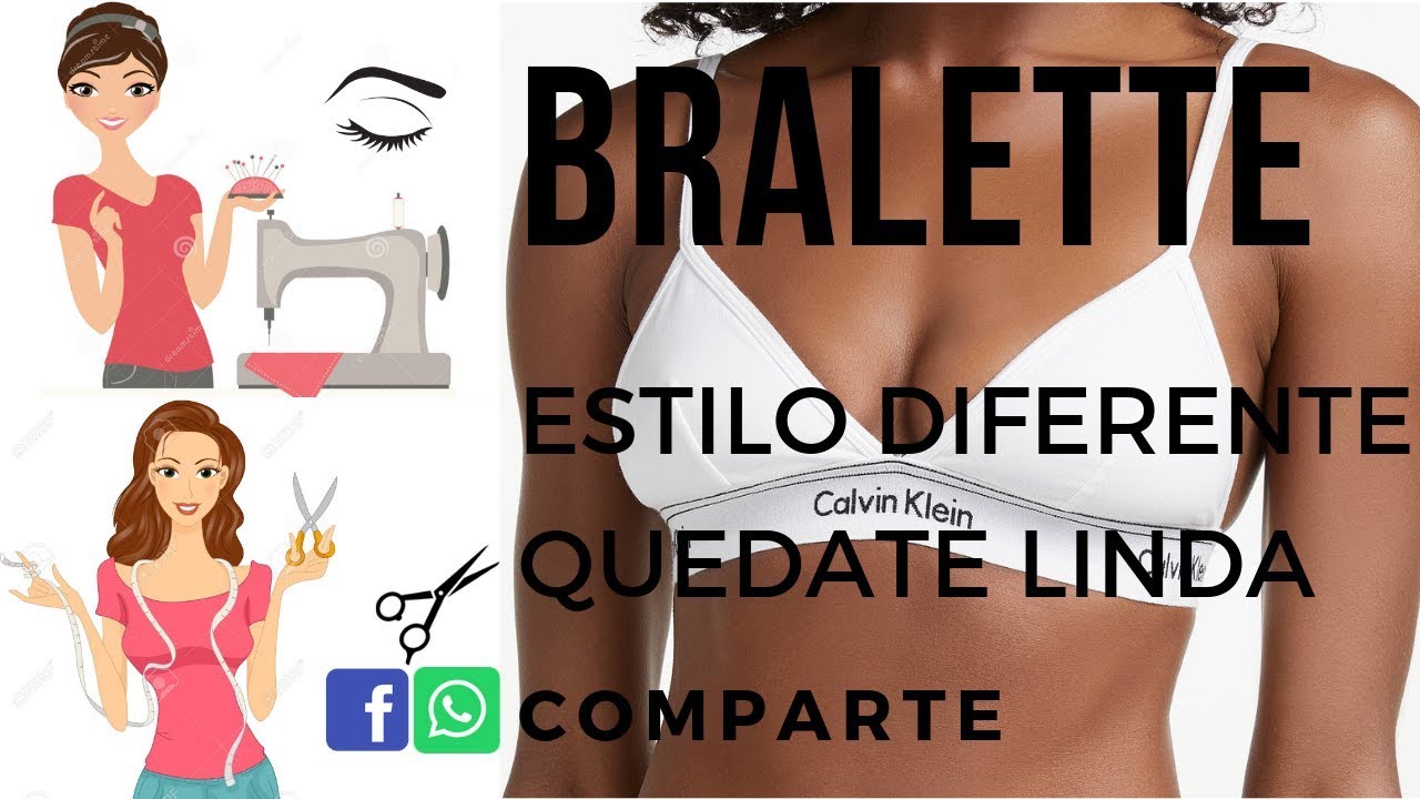 COMO HACER UN BRALETTE SENCILLO ESTILO DIFERENTE / TUTORIAL DE COSTURA