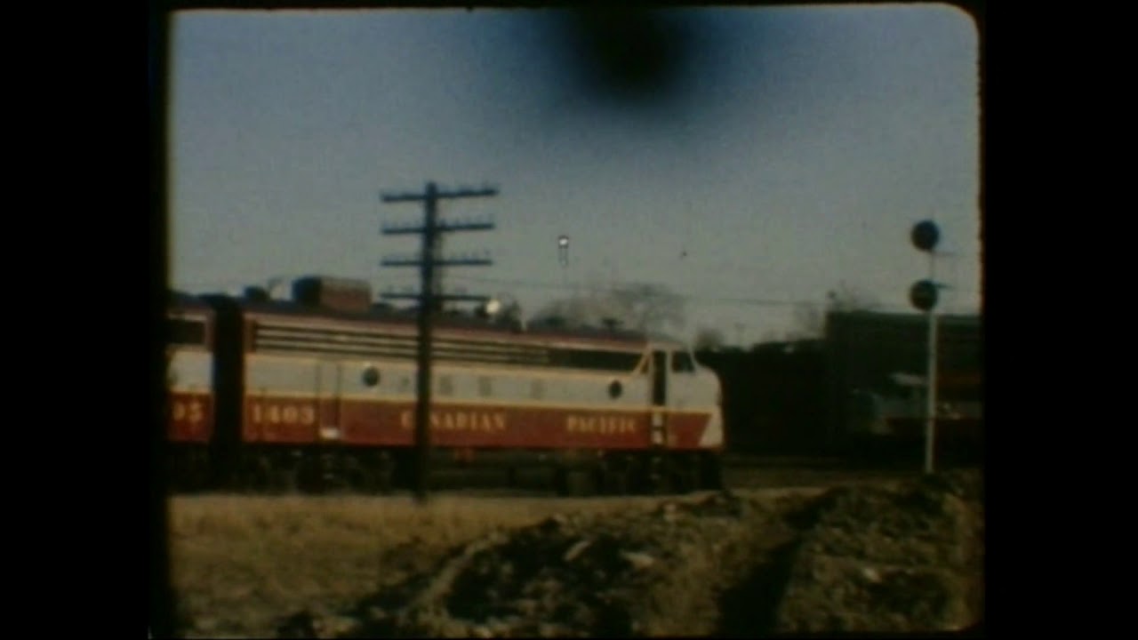 #1 'The Canadian' CPR train arriving at Ottawa West 1965-66