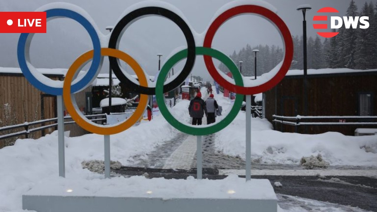 LIVE: Olympic Village in Cortina d'Ampezzo After Ukrainian Skeleton Racer Disqualification | AD1Z