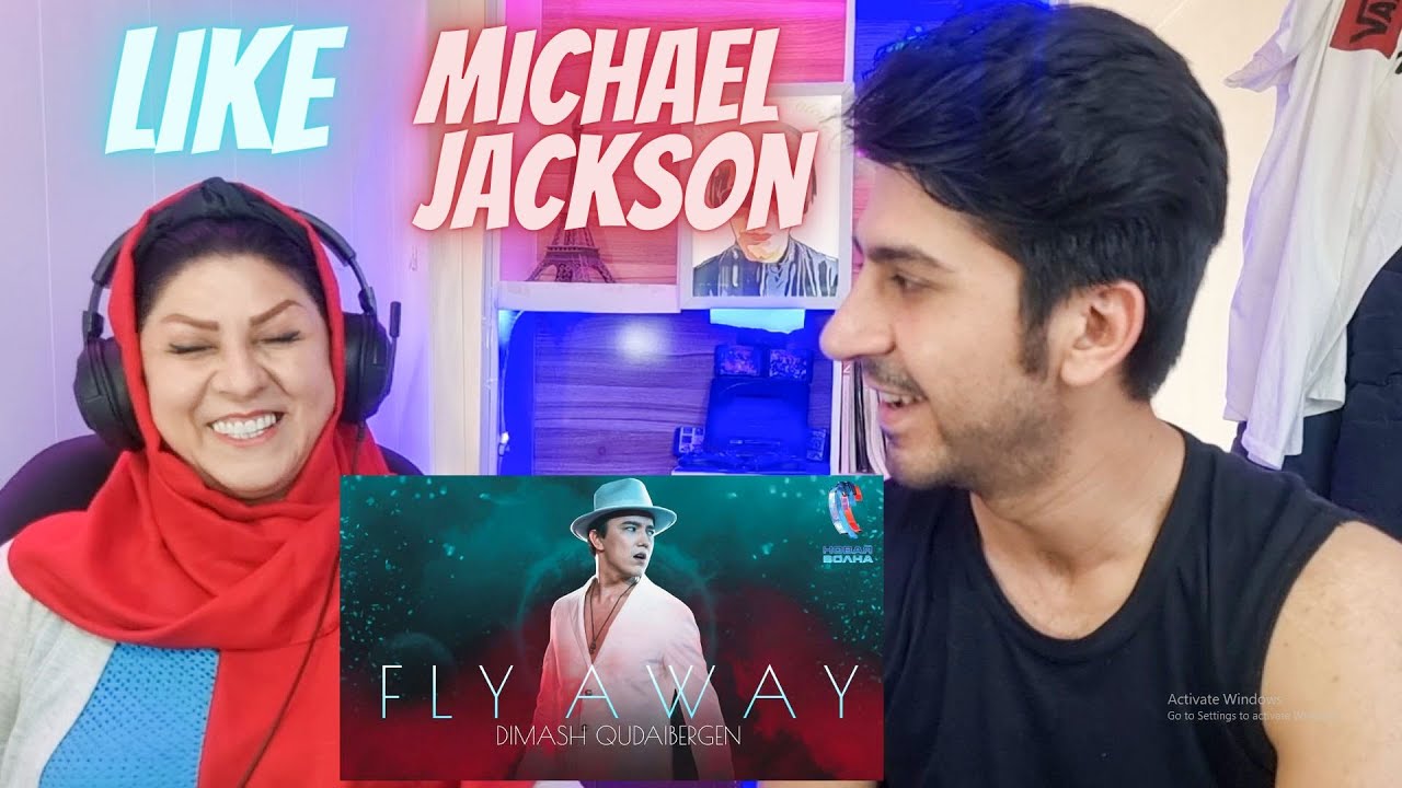 Reacts to Dimash - FLY AWAY | New Wave 2021😮 (my mom was surprised)