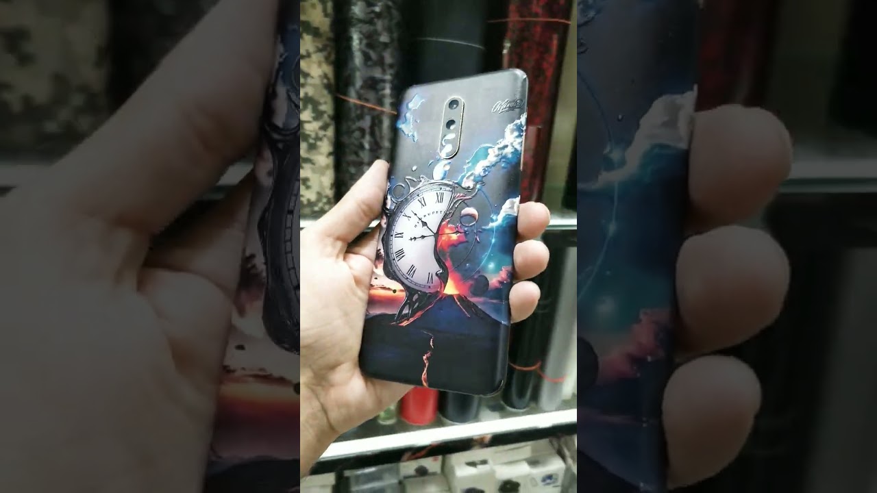 Mobile back Sticker wrap 3D Textured wrap sticker lemination #compass #3d #art #mobileskin