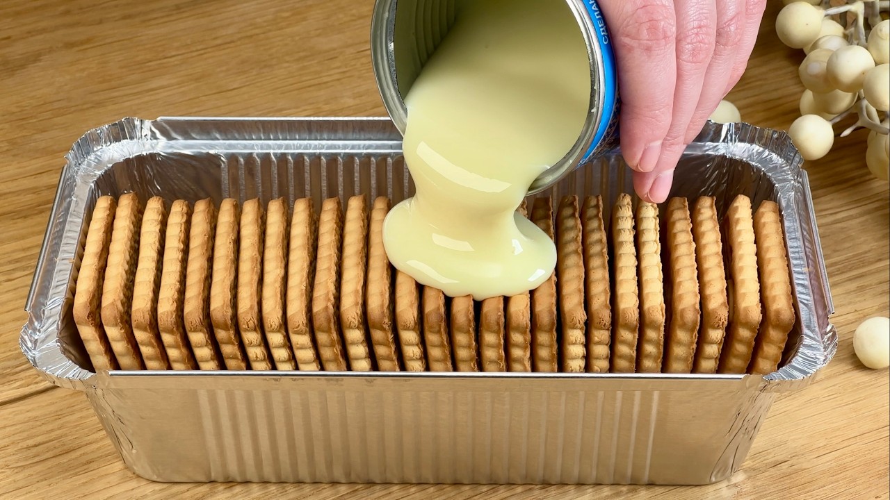 Nur 3 Zutaten! Das beliebteste Dessert des Jahres! Kein Backen!