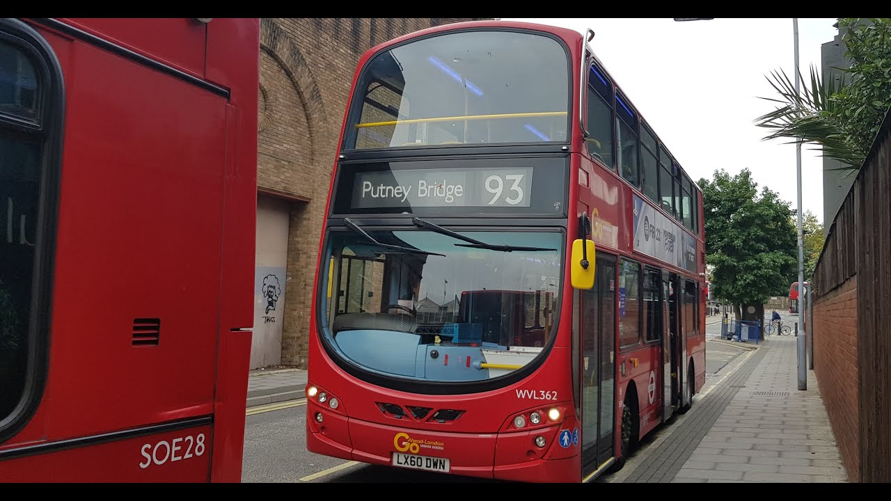 Route 93 - North Cheam, Priory Road to Putney Bridge Station