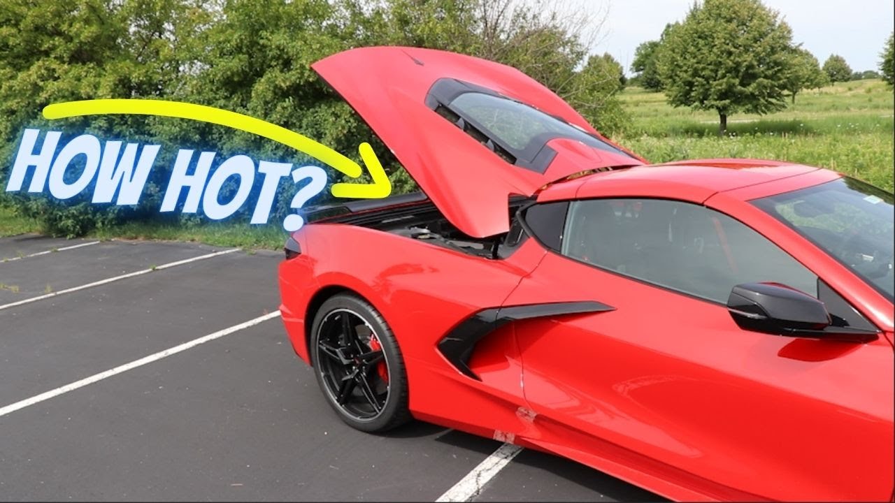How HOT Does The 2020 Corvette C8 Get In The Trunk?? *Mid Engine Corvette*