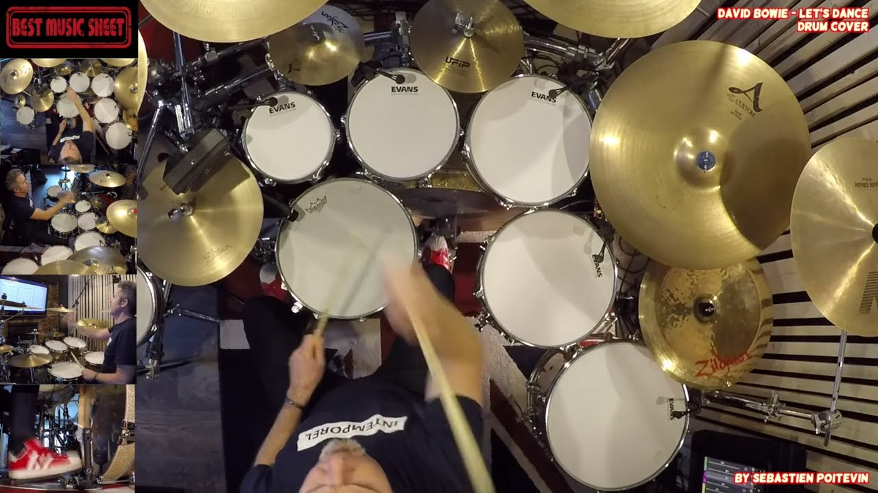🥁 David Bowie Let's Dance DRUM COVER | Drum Sheet Music David Bowie Let's Dance | Let's Dance Drums