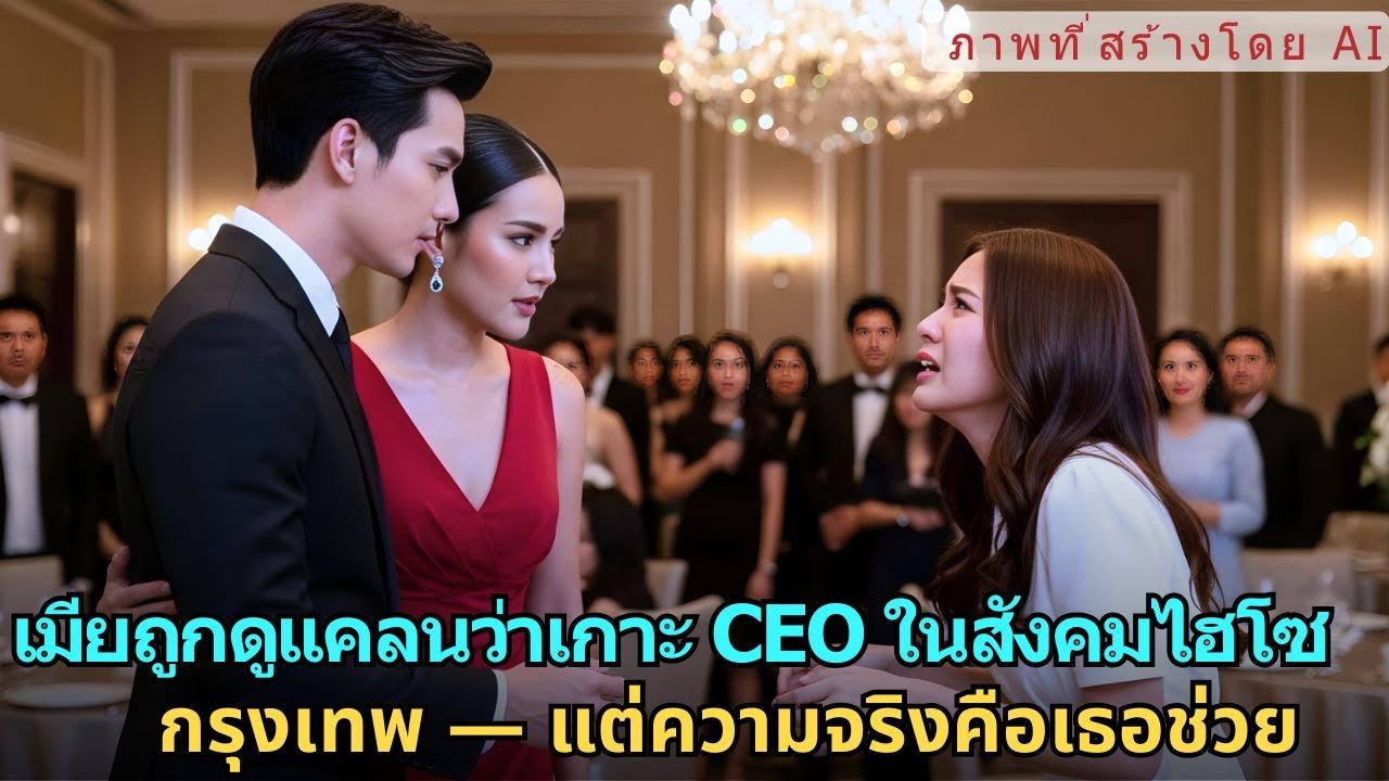 เมียถูกดูแคลนว่าเกาะ CEO ในสังคมไฮโซกรุงเทพ — แต่ความจริงคือเธอช่วยเขารอดจากการล้มละลา| AI FICTIONAL