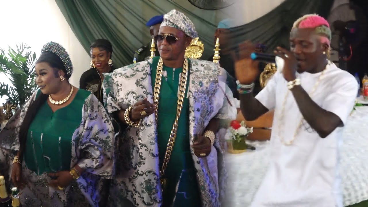JAFO AUTHORITY AND HIS QUEEN SHOWOFF THEIR DANCE MOVES AS PORTABLE PERFORM AT HIS 2YRS ANNIVERSARY