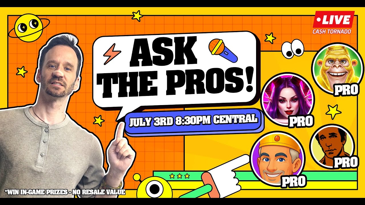 ASK CASH TORNADO PROS ANYTHING! ℹ️ Free Coins + Free Help! ℹ️
