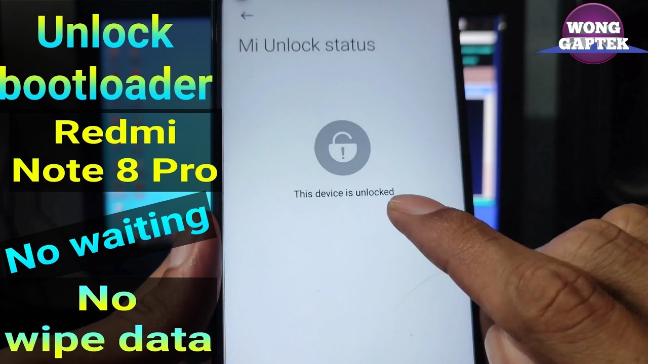 Unlock bootloader Redmi Note 8 Pro || UBL redmi note 8 pro tanpa menunggu