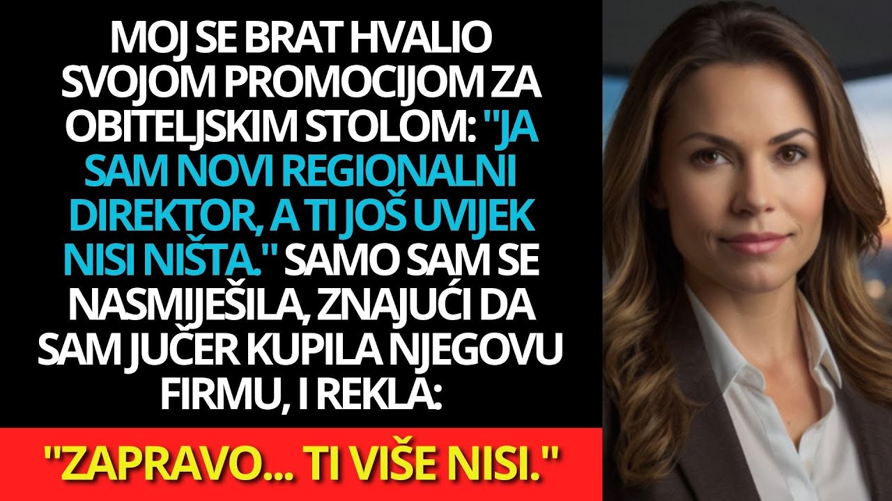 Otac me ponizio na večeri, a nije znao da sam nova vlasnica njegove tvrtke!
