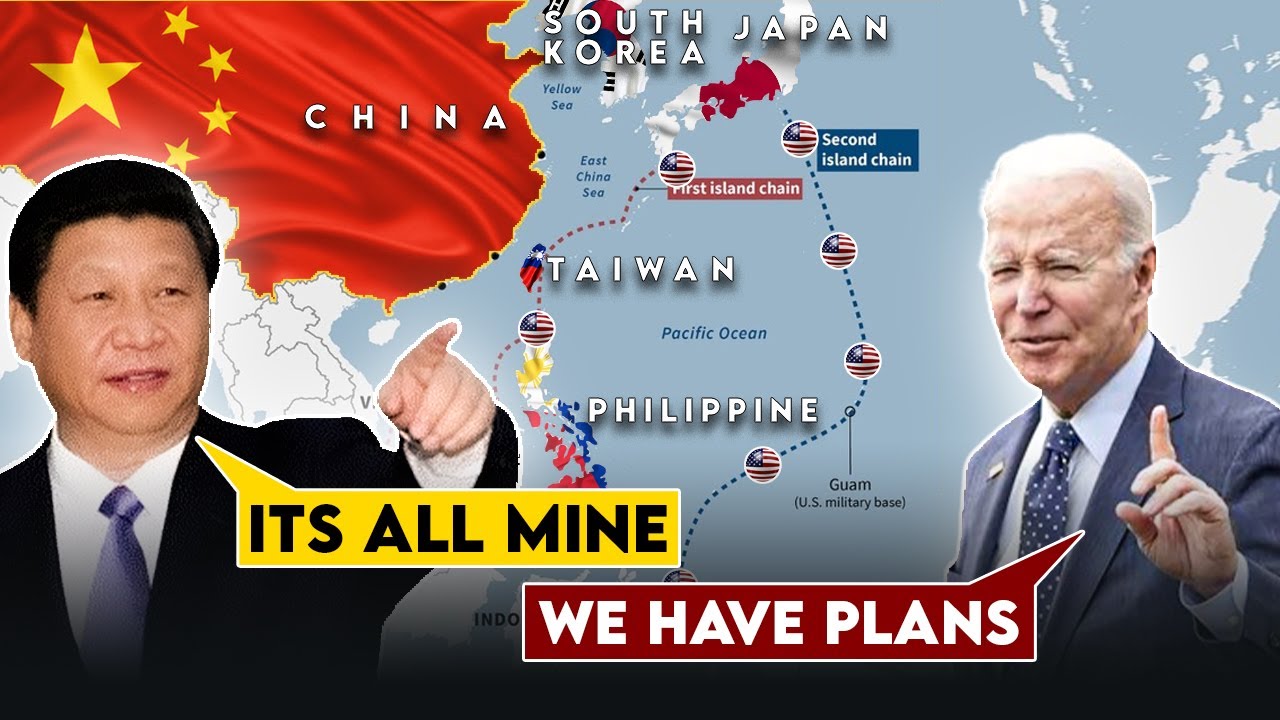 What is United States' Island Chain Strategy to Counter China's rise?