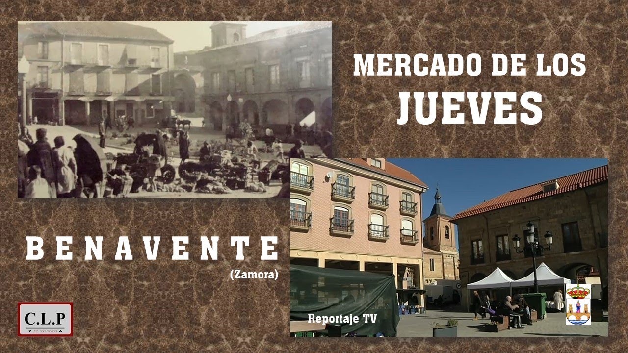 Benavente (Zamora). Mercado de los jueves (repor TV)
