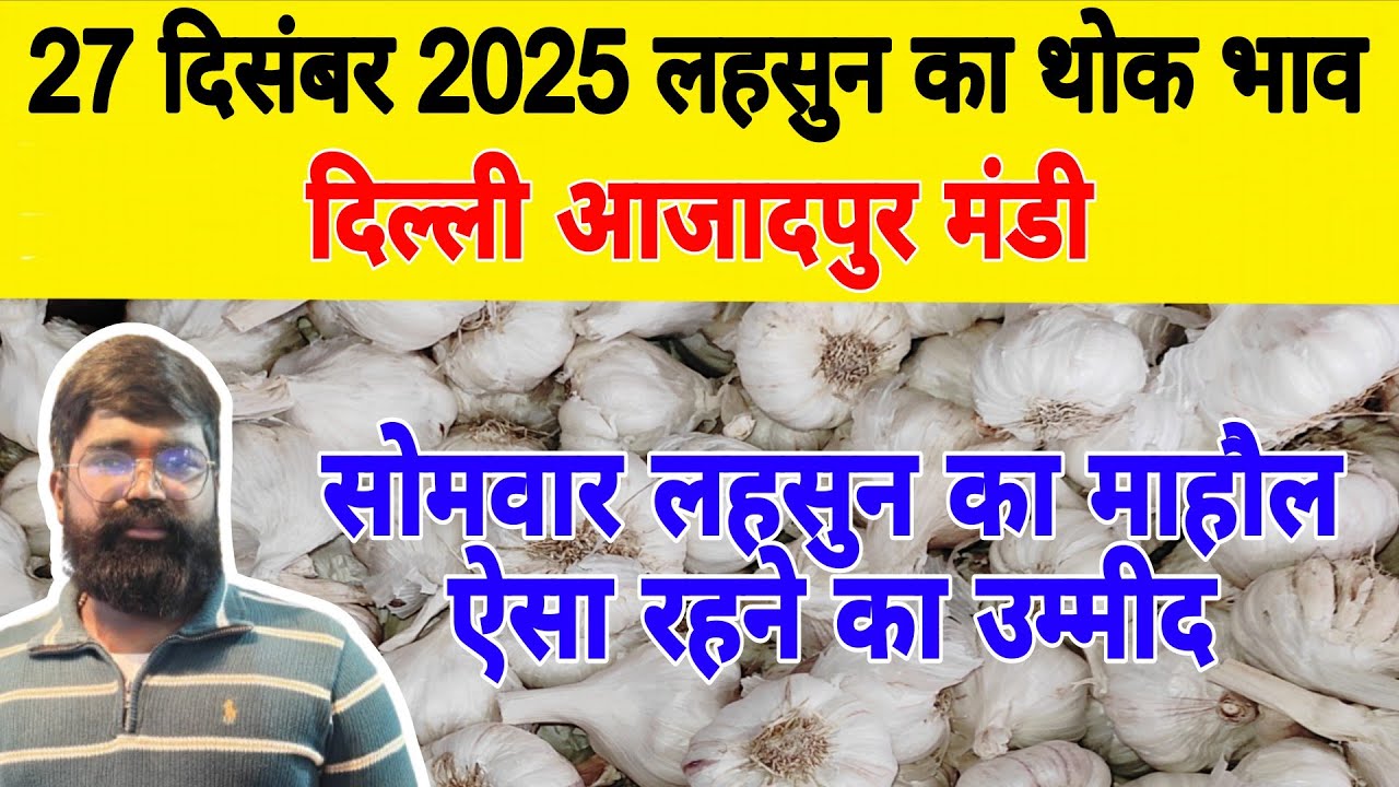 27 Dec 25 | Today Garlic Market Price | Garlic Price The Shocking Prediction #mandirates #garlic