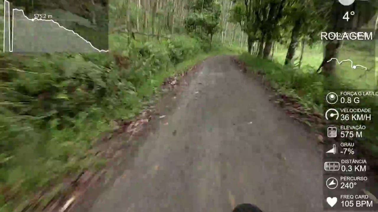 Descida na Estrada Molhada