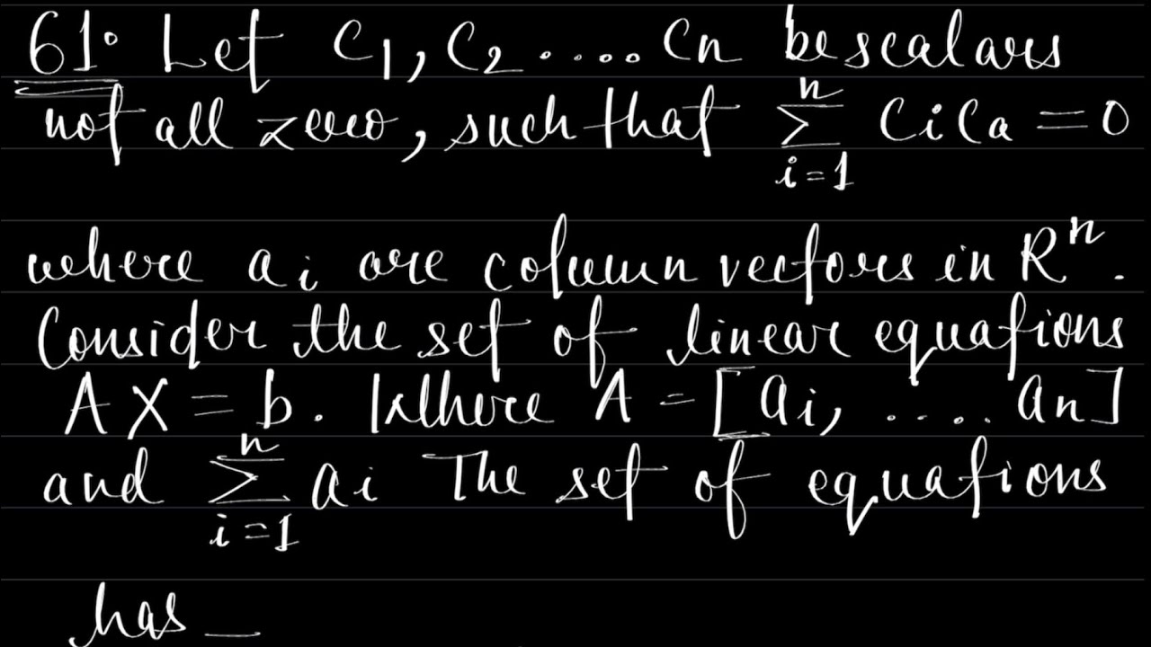 Linear Algebra Problem 61