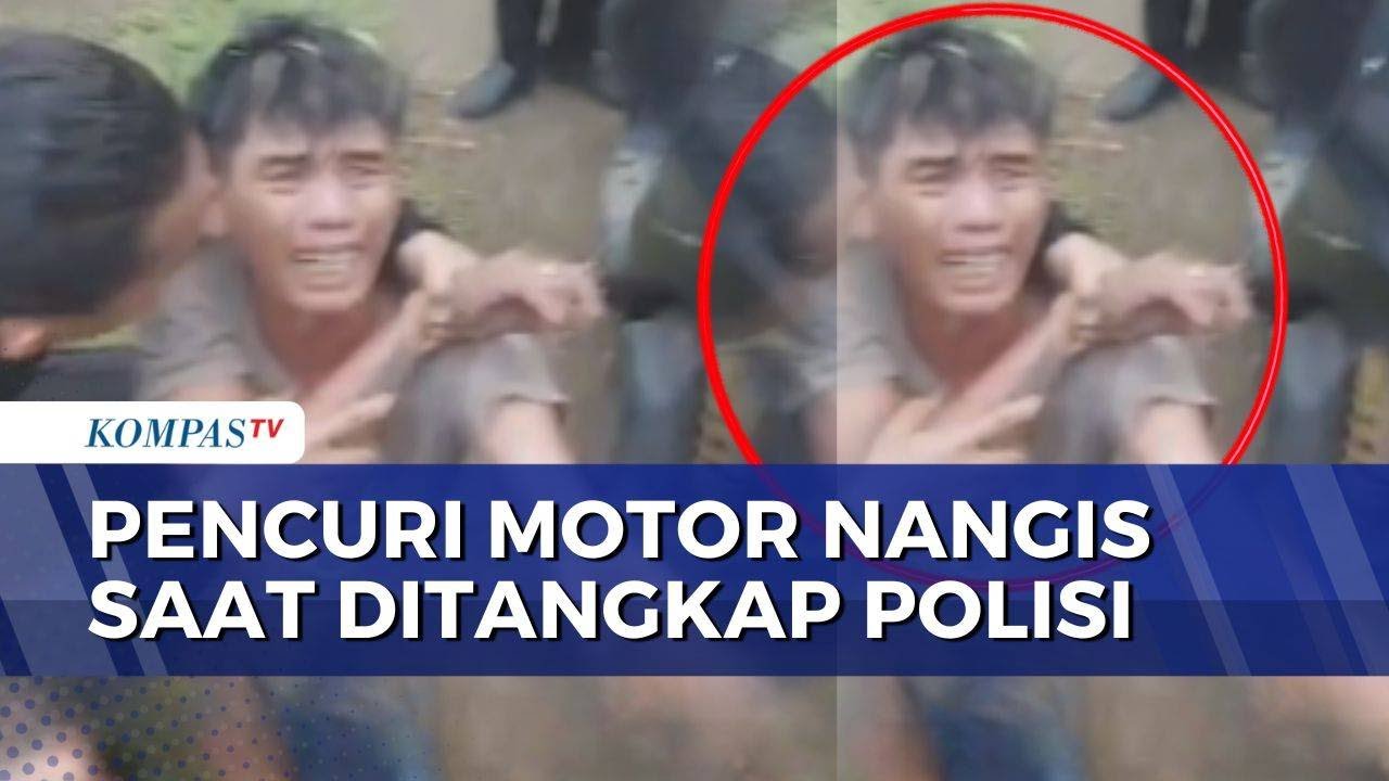 9 Kali Beraksi, Curanmor di Palembang Menangis Histeris saat Ditangkap Polisi | BORGOL