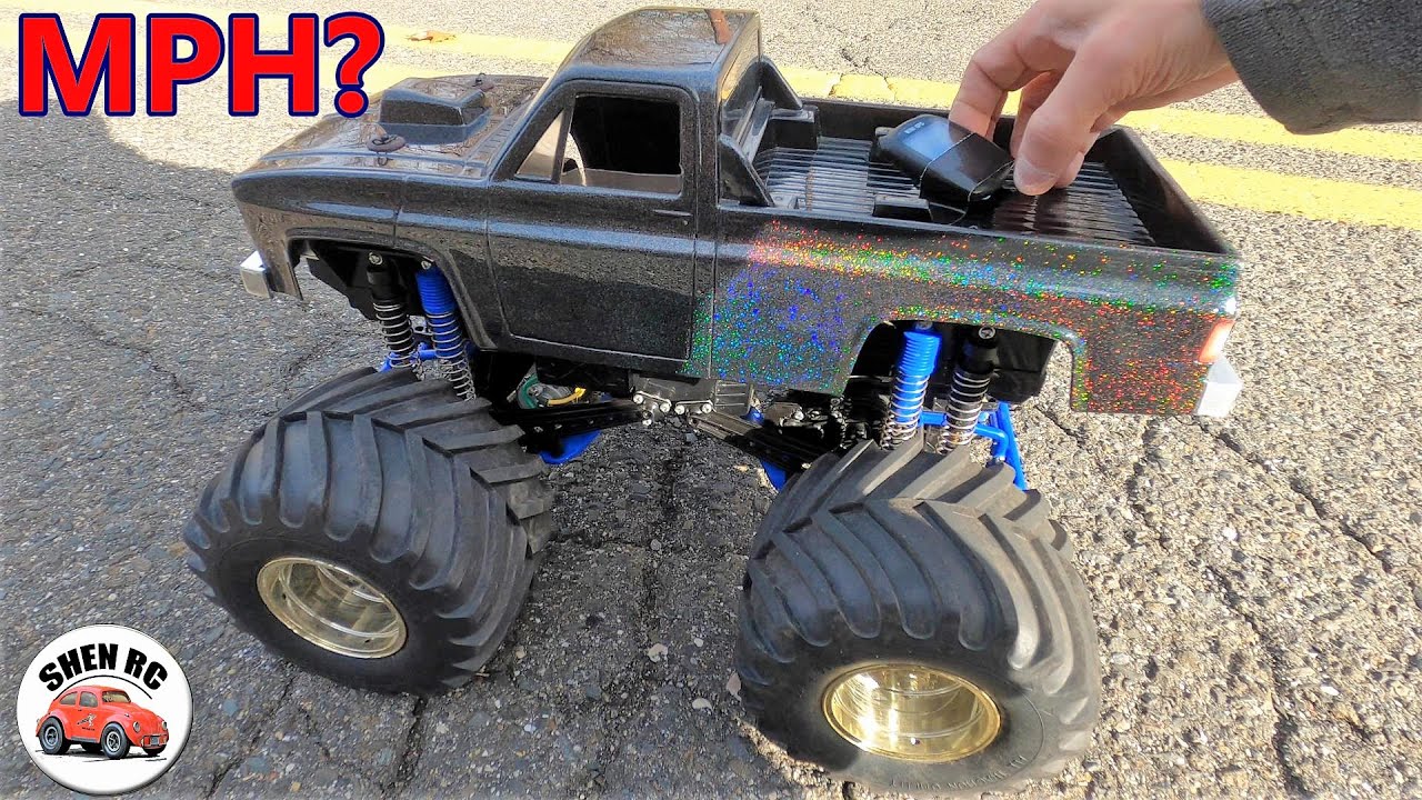 Tamiya Clodbuster motor UPGRADE GPS speed test How Fast?