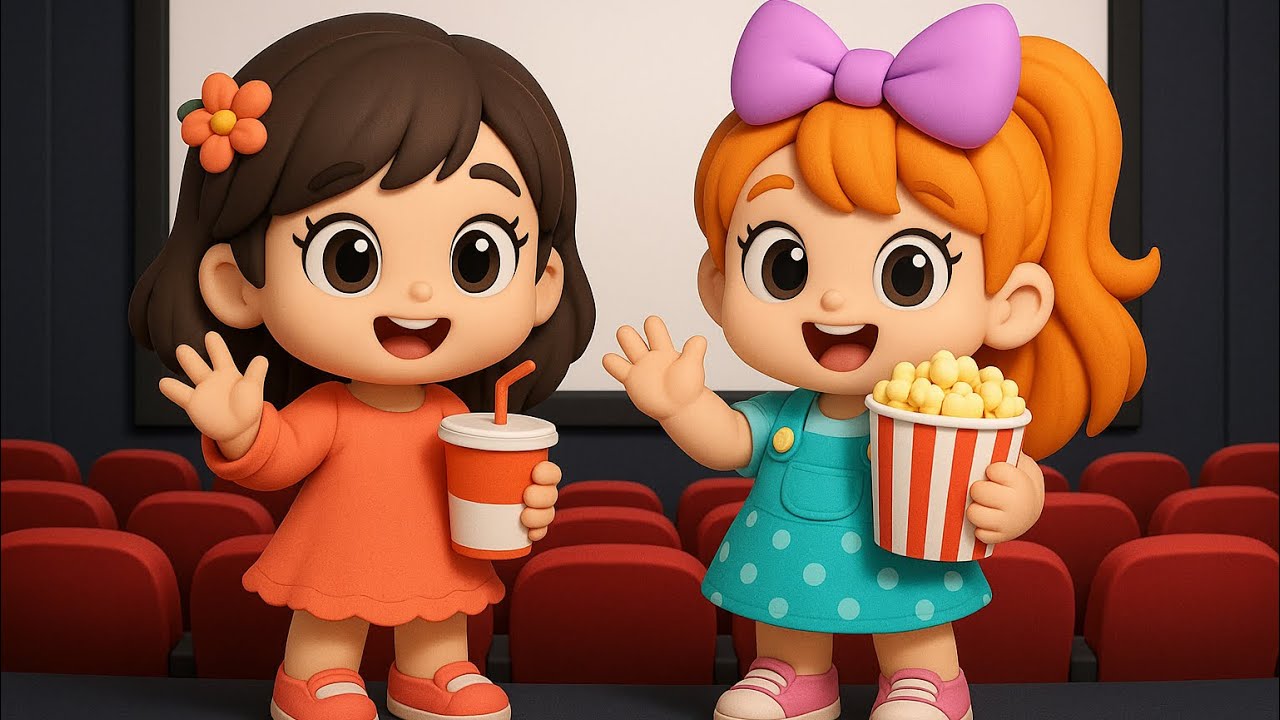 👧🍿🎶 Cinema Divertido! Aventura com Pipoca e Suquinho - M&uacute;sica Infantil