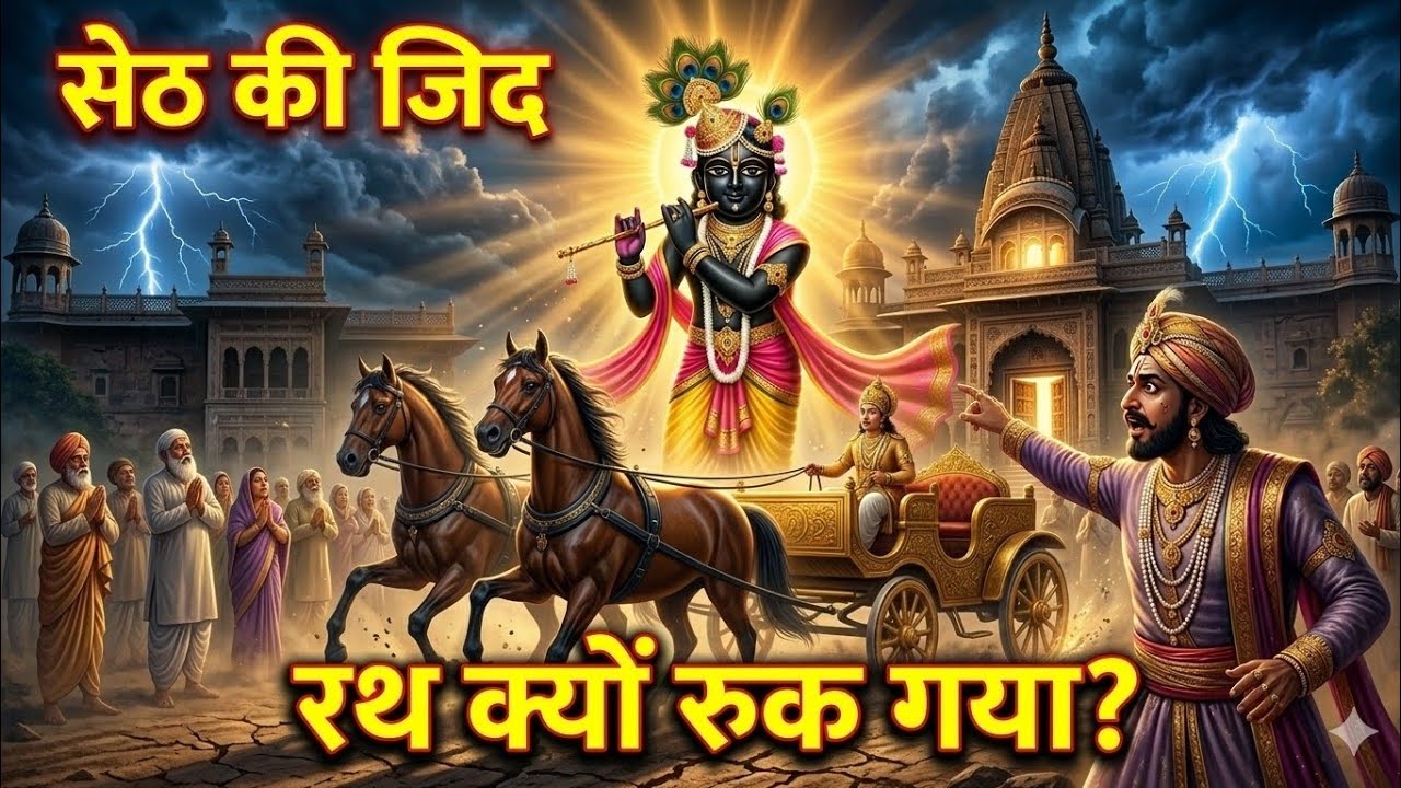 जब सेठ बाँके बिहारी जी को ले जाना चाहता था… और रथ रुक गया! Vrindavan Miracle Story | @UnlockBharat 