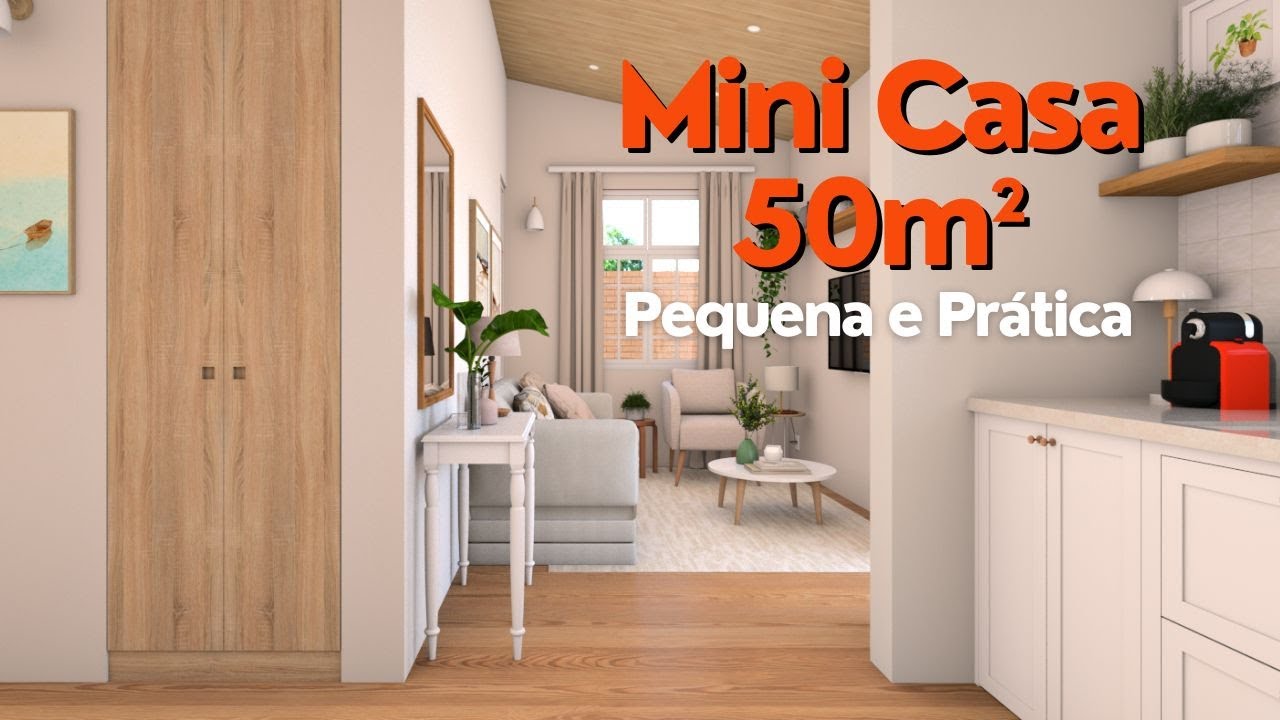 Mini Casa 50m² - Pequena e Prática