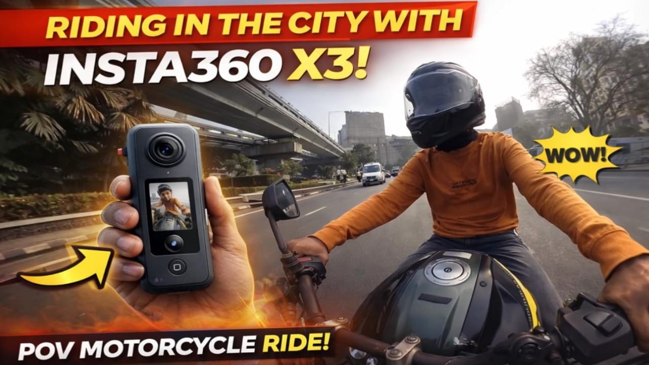 Took My New Insta360 X3 on a City Ride — No Filters — shubhh solanki