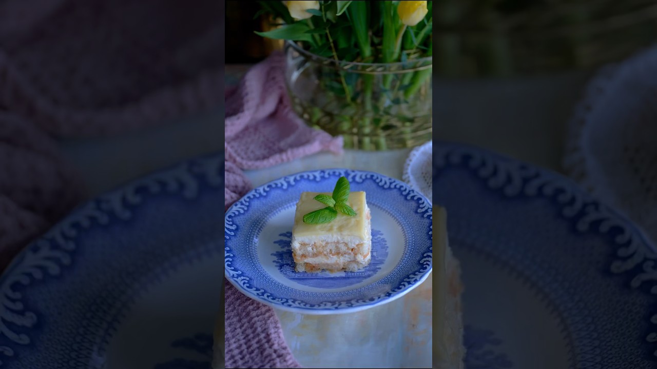 🍋 LEMON CURD TIRAMISU 🍋 #youtubeshorts #lemontiramisu #tiramisu #youtubefood