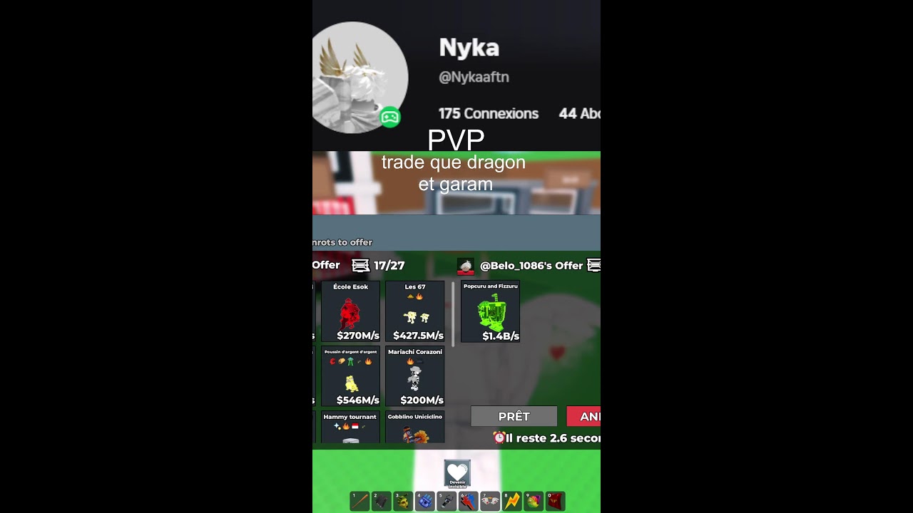 🔴PVP/TRADE (STEAL A BRAINROT FR)!🔴
