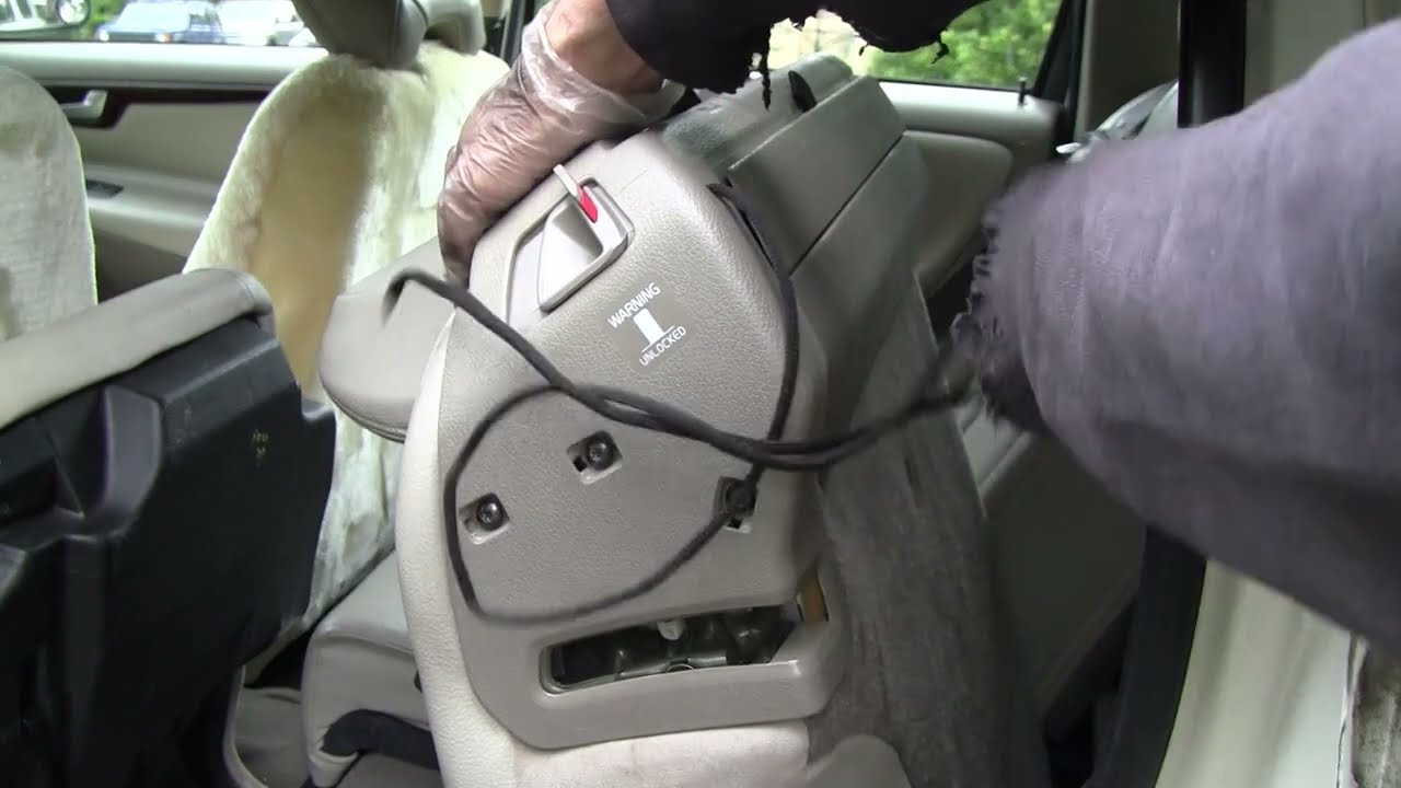 02 Volvo V70 Rear Seat Locking Mechanism- Part 2- Shoestring/Lace Release Back-up