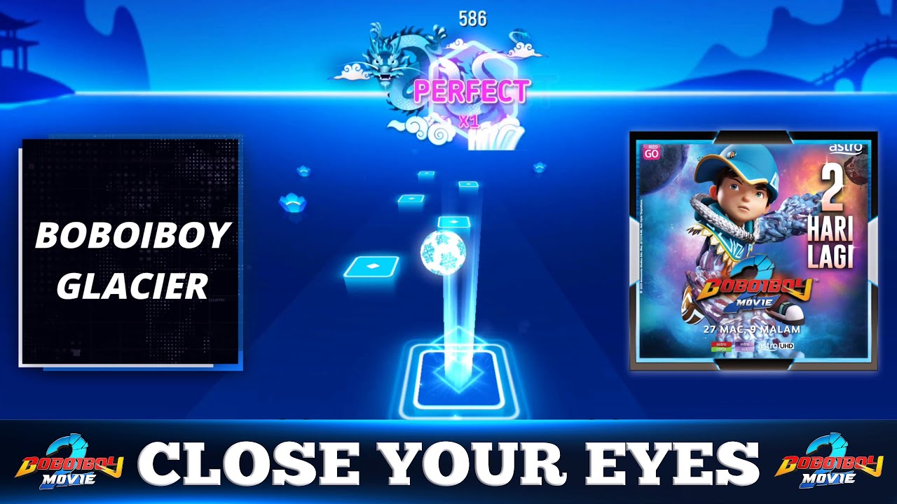 Tiles Hop: EDM Rush! - CLOSE YOUR EYES (Cover Parody) BoBoiBoy Characters!!!
