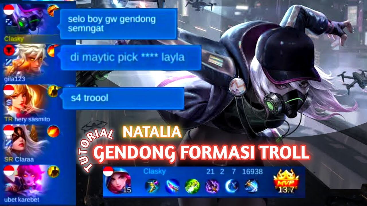 Natalia Trik 100% Win Walau di Troll, Gendong 3 Mage 1 MM | Build Natalia Tersakit Top 1 Global 2021