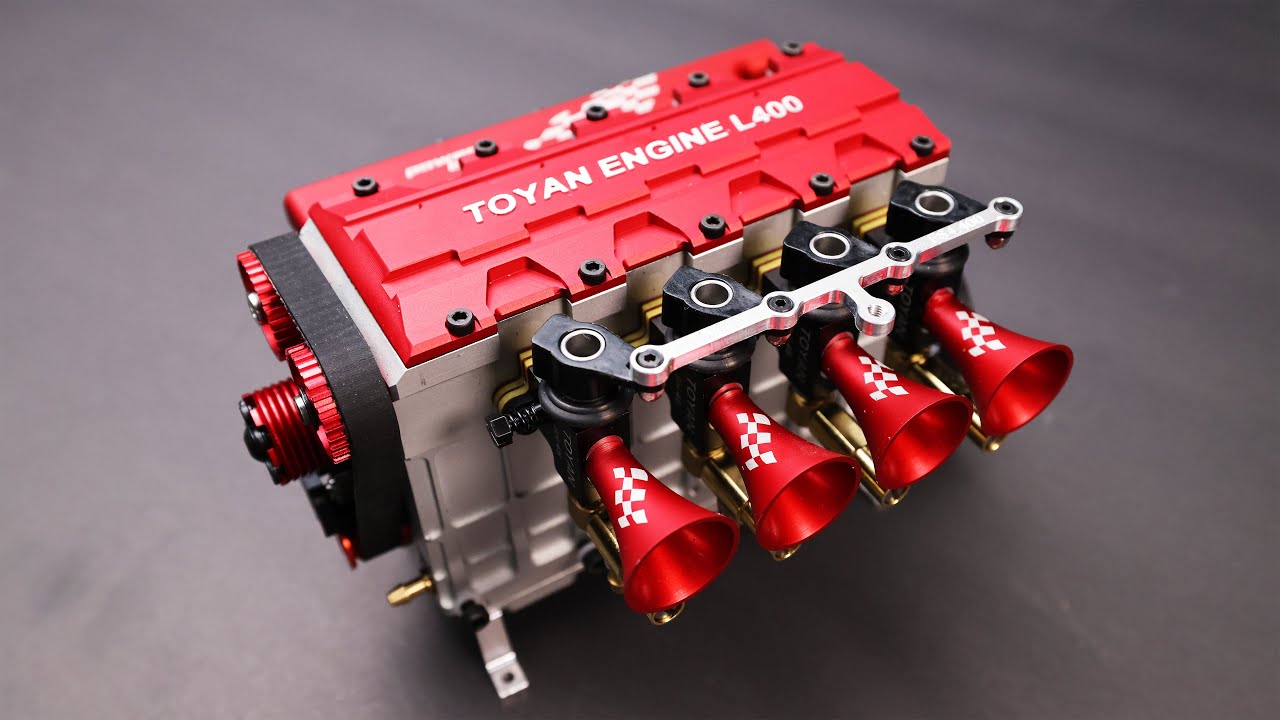 The Baddest 4 Cylinder Nitro RC Engine 13,500 RPM