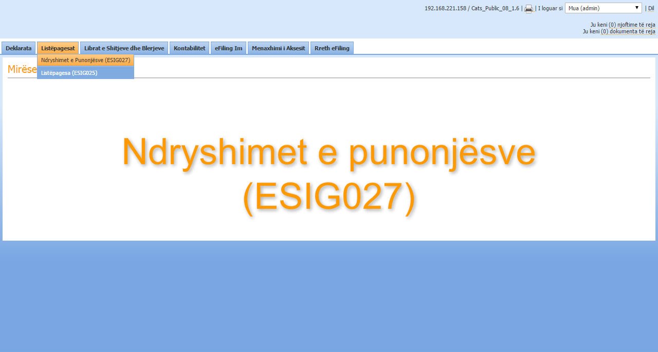 Ndryshimet e punonjësve