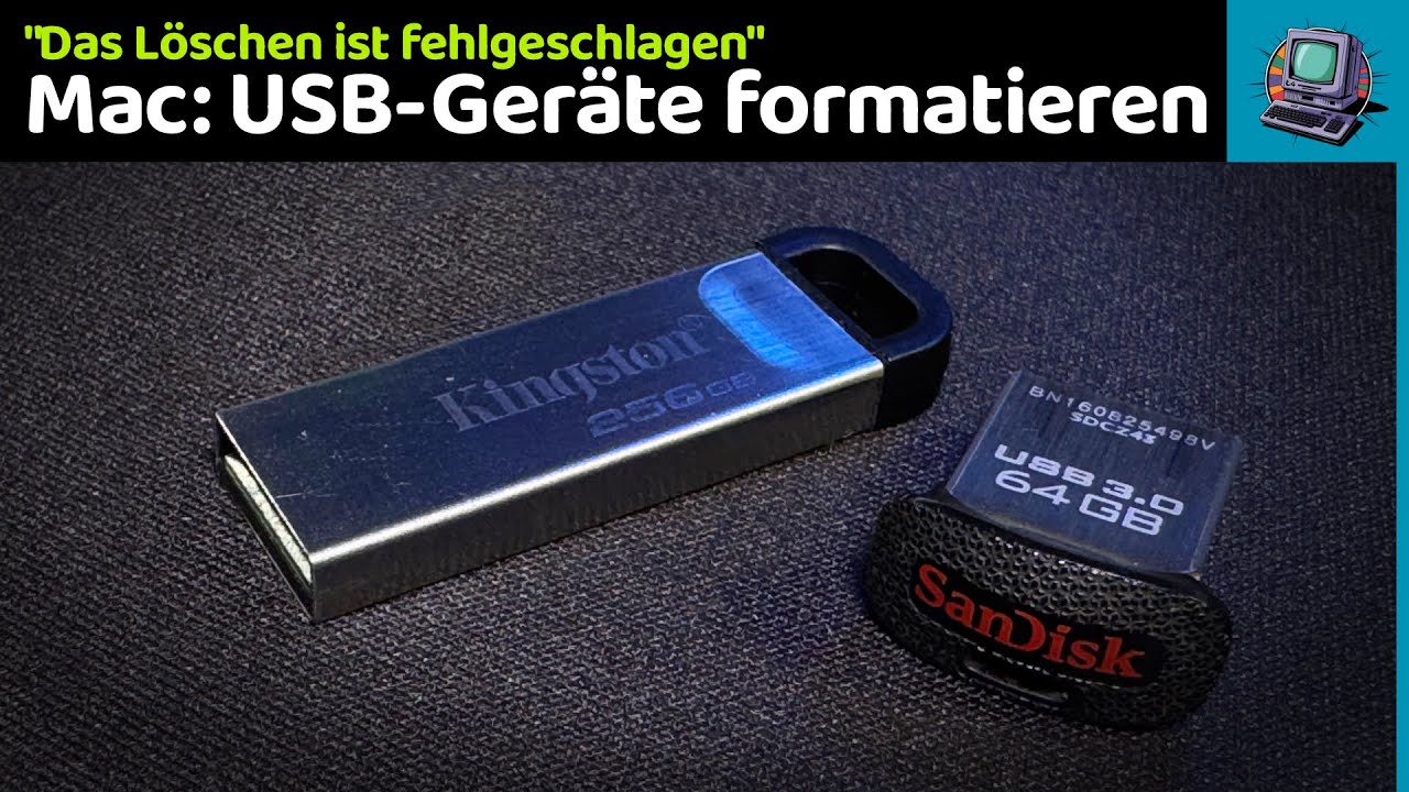 Mac: Fehler beim Formatieren von USB-Sticks? So bekommst Du ihn doch noch formatiert! 💥🚀