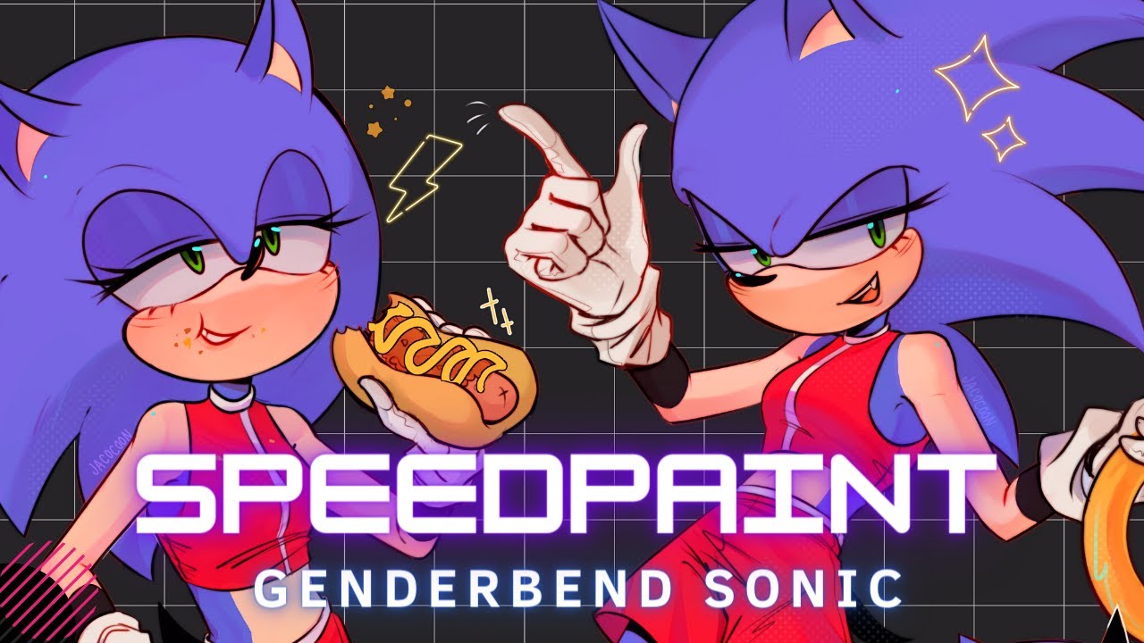 Genderbend Sonic「Speedpaint」