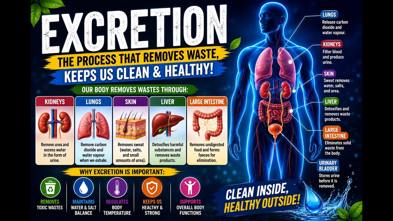Life Processes excretion class 10  science | full chapter explanation | easy notes & examples
