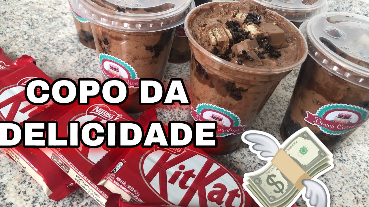 COPO DA FELICIDADE SABOR KITKAT / faça e venda !!