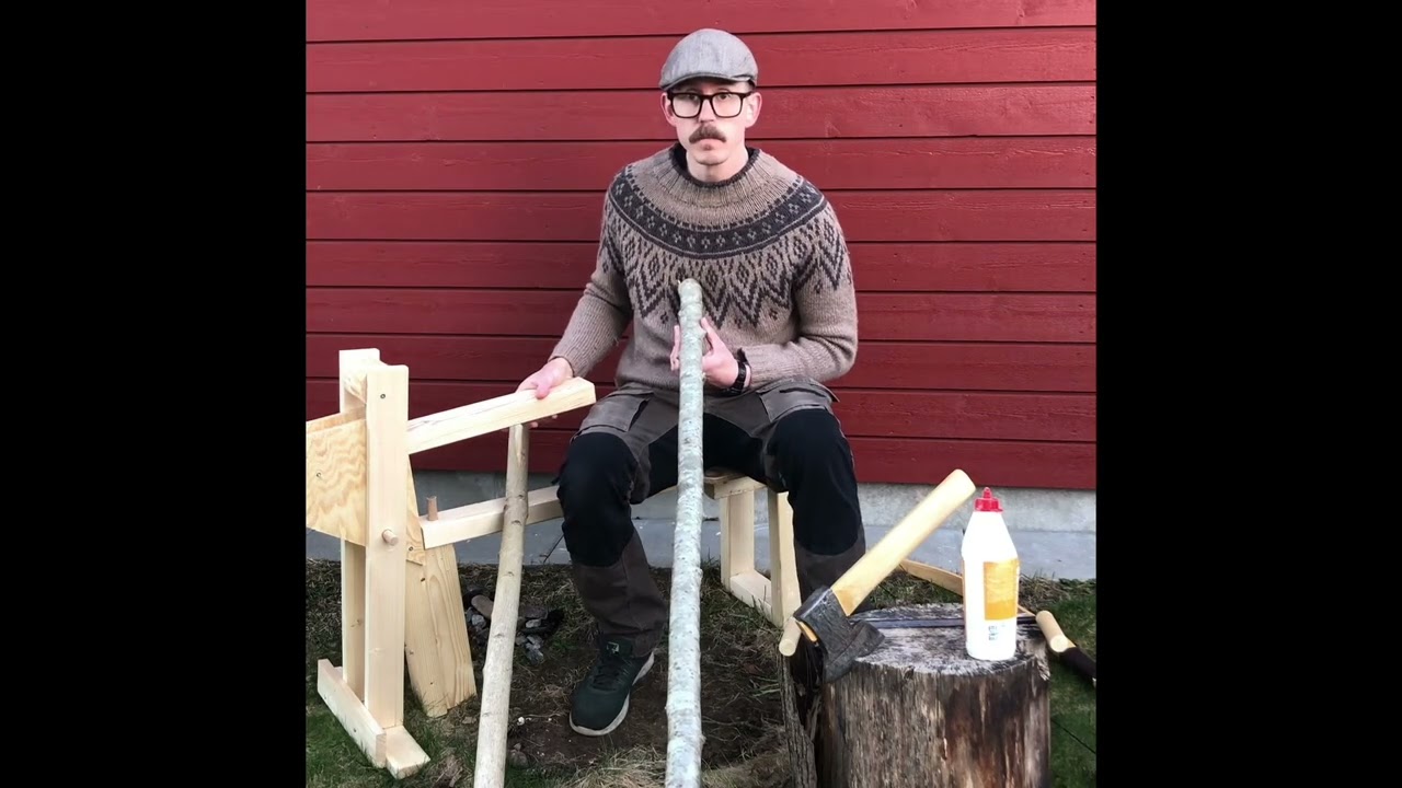 Förbereda och torka småträd till pilbågar