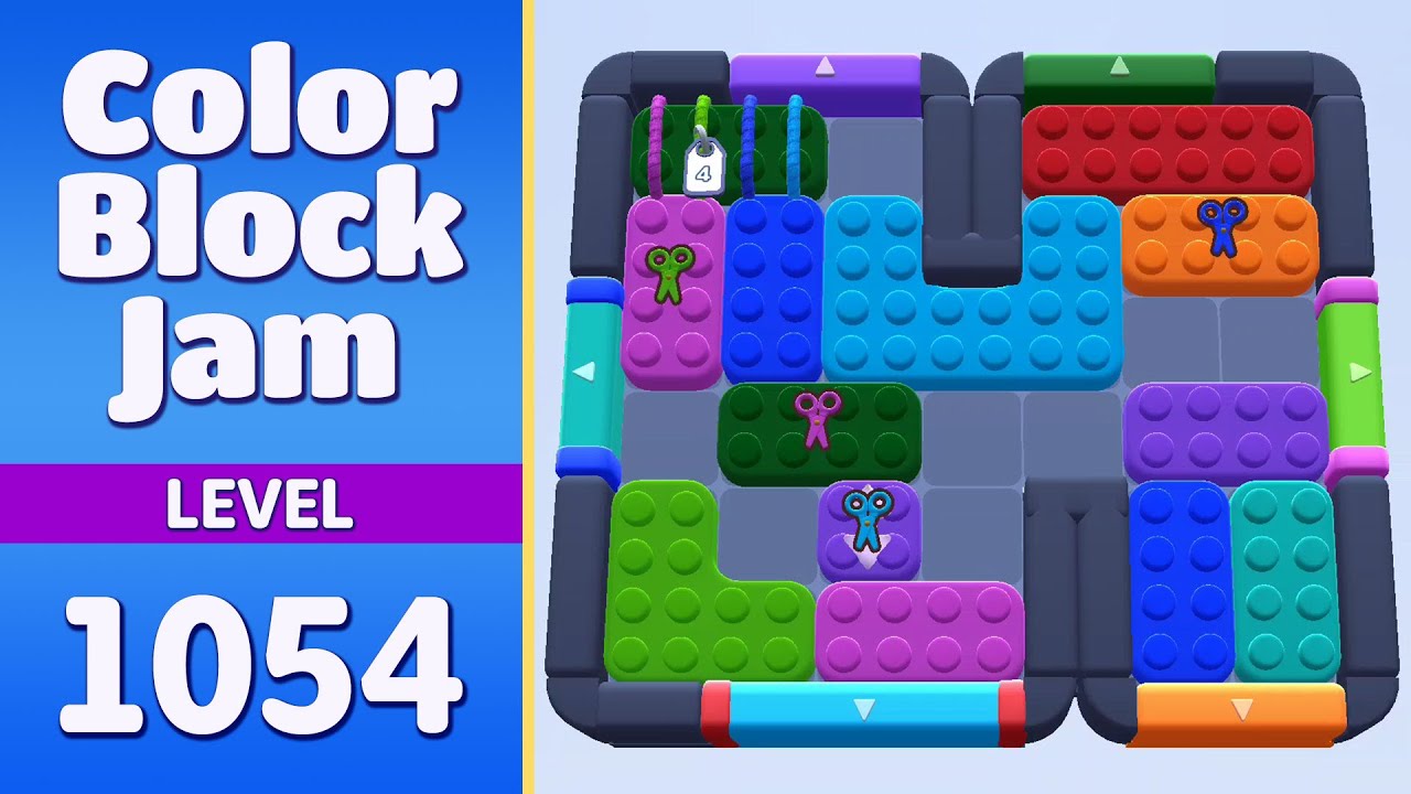 Color Block Jam Level 1054 (1055) | Every Puzzle Solved! 🎯