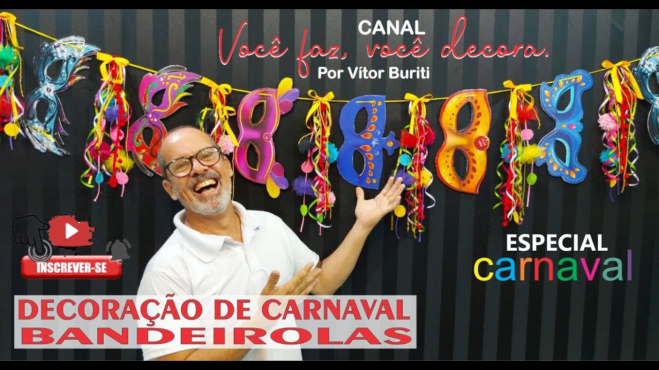 PASSO A PASSO DE COMO FAZER BANDEIROLAS PARA DECORAÇÃO DE CARNAVAL