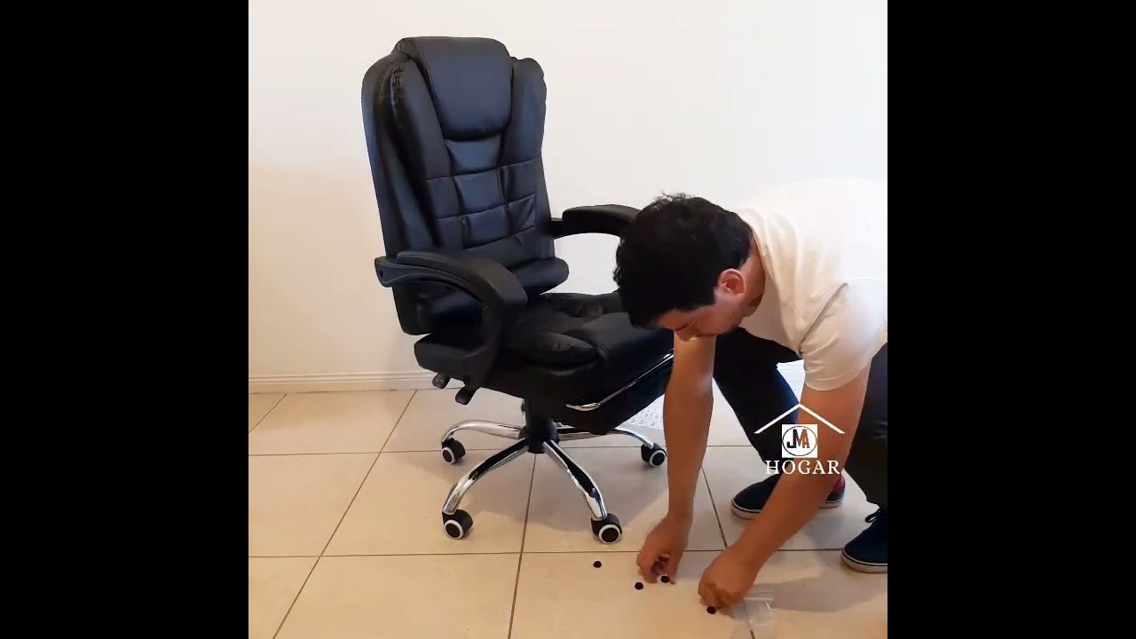 Como armar una silla Gerencial con masajeador