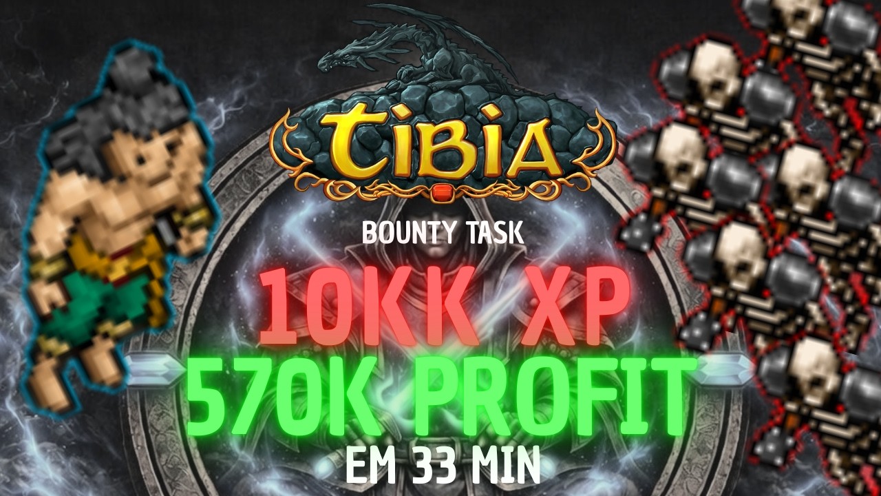 BOUNTY TASK - 468 CRYPT WARRIOR  - 10KK EXP (225%)/ 570K+ PROFIT - 33 MIN - 580+ MONK SOLO