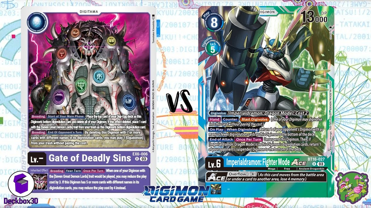 DIGIMON TCG: Local match Seven Great Demon Lords (Purple) vs Imperialdramon (Blue) | TEA AND COFFEE