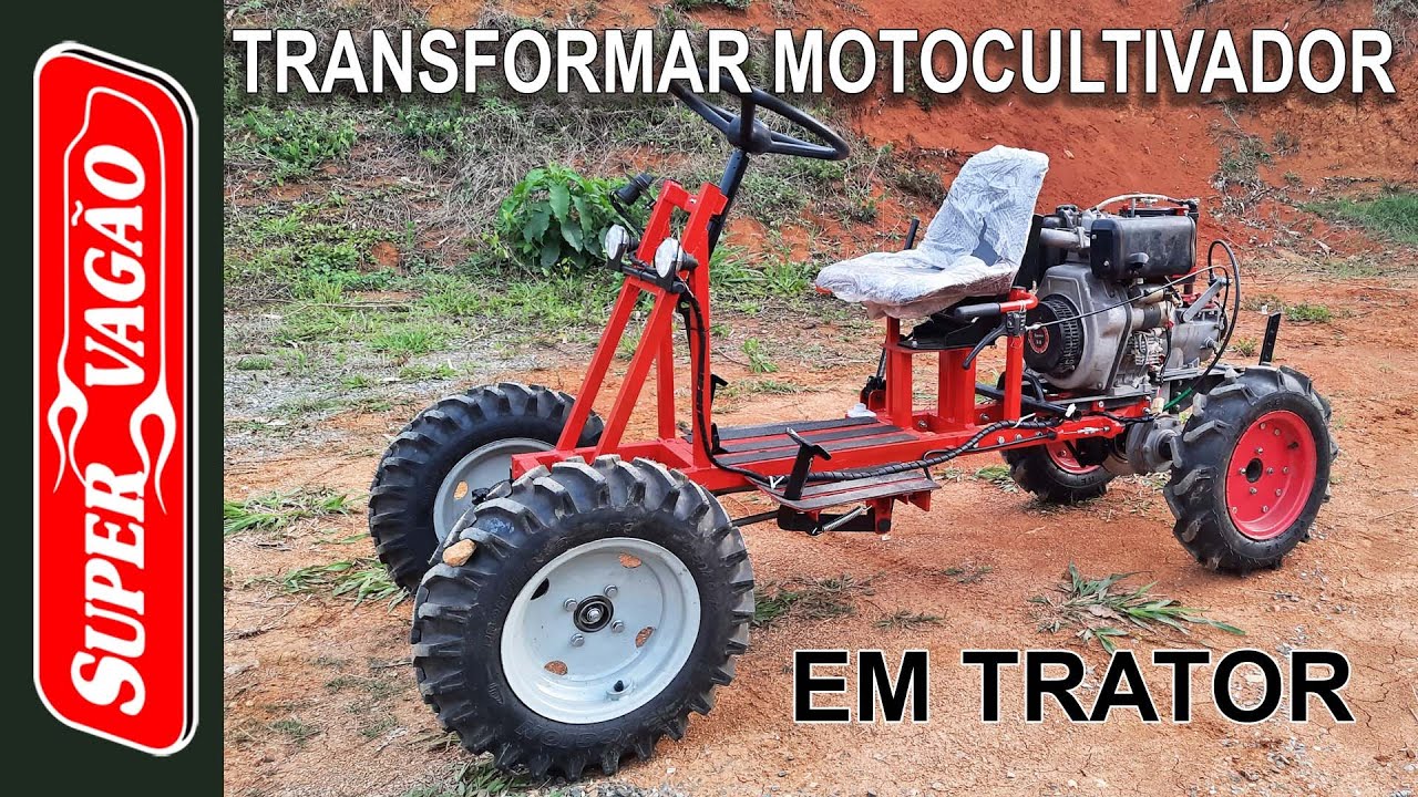 Transforme Motocultivador em Trator