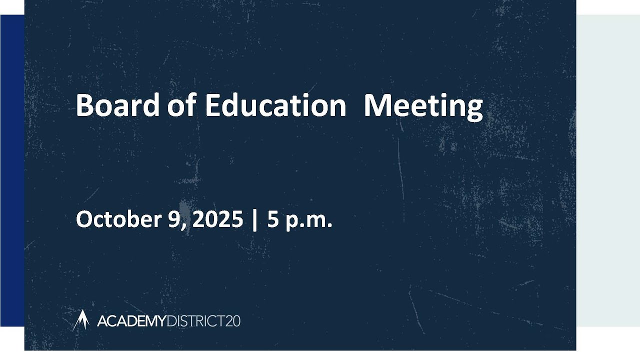 October 9, 2025 Board Meeting