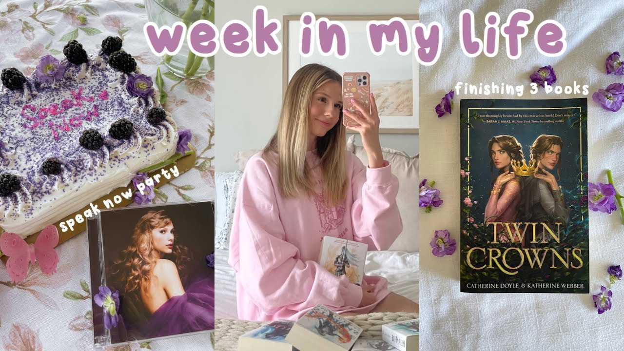 week in my life: getting out of a reading slump, shopping, + speak now party