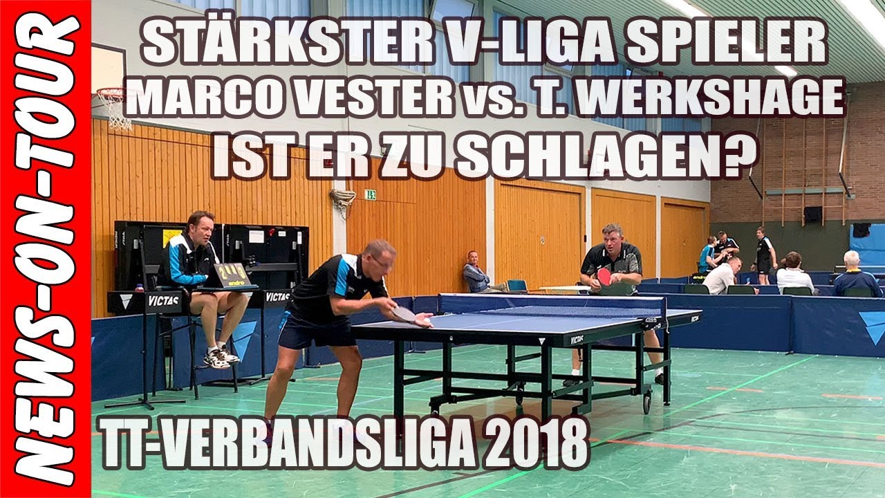 TT-VL (4k60Fps) T. Werkshage - M. Vester |  TTC Schwalbe Bergneustadt 4 vs. DJK Hennef | Tischtennis