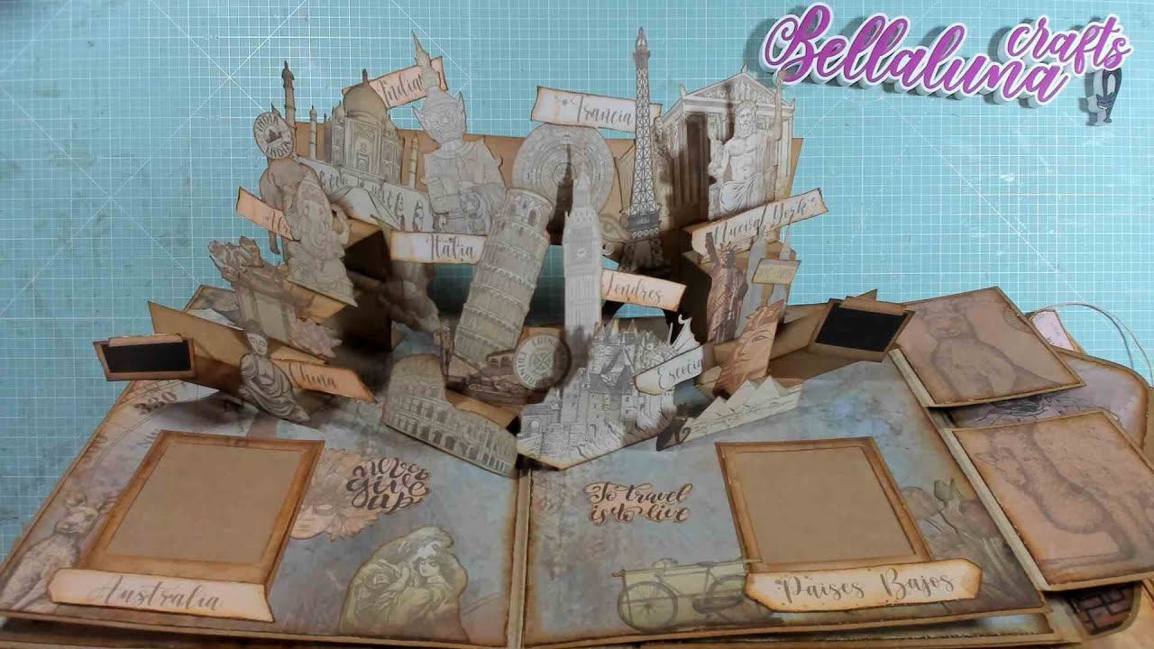 ALBUM VIAJES MEMORIES CON POP UP BELLALUNA CRAFTS