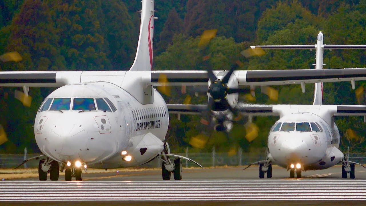 ［鹿児島空港］大渋滞！？濃霧で始発便1時間遅れの出発✈︎ RWY34 早朝の離着陸／Kagoshima Airport